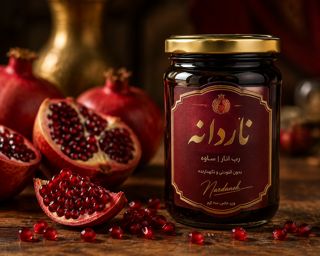 رب انار سفت خالص و با کیفیت ناردانه